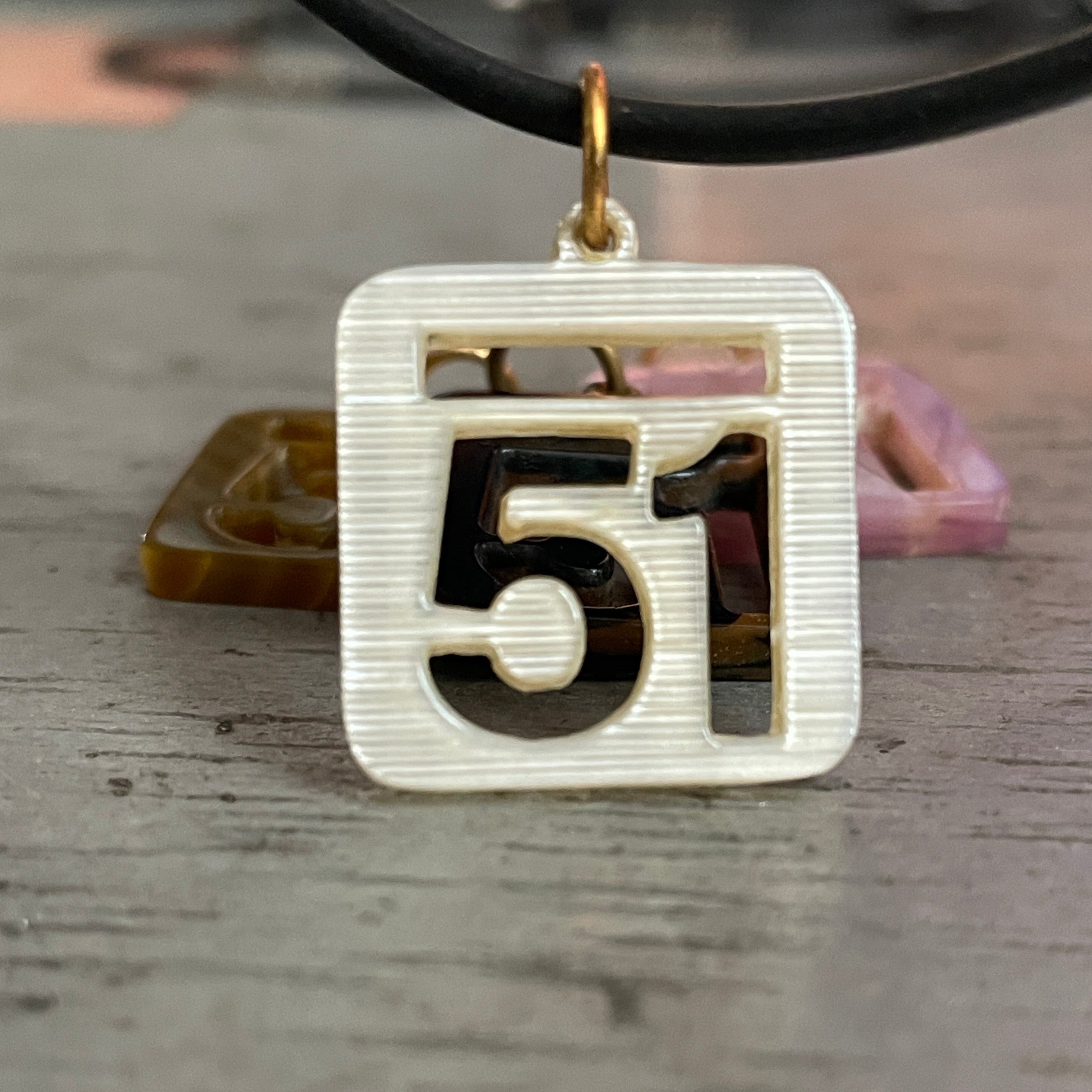 Necklace Dossard 51 Acetate