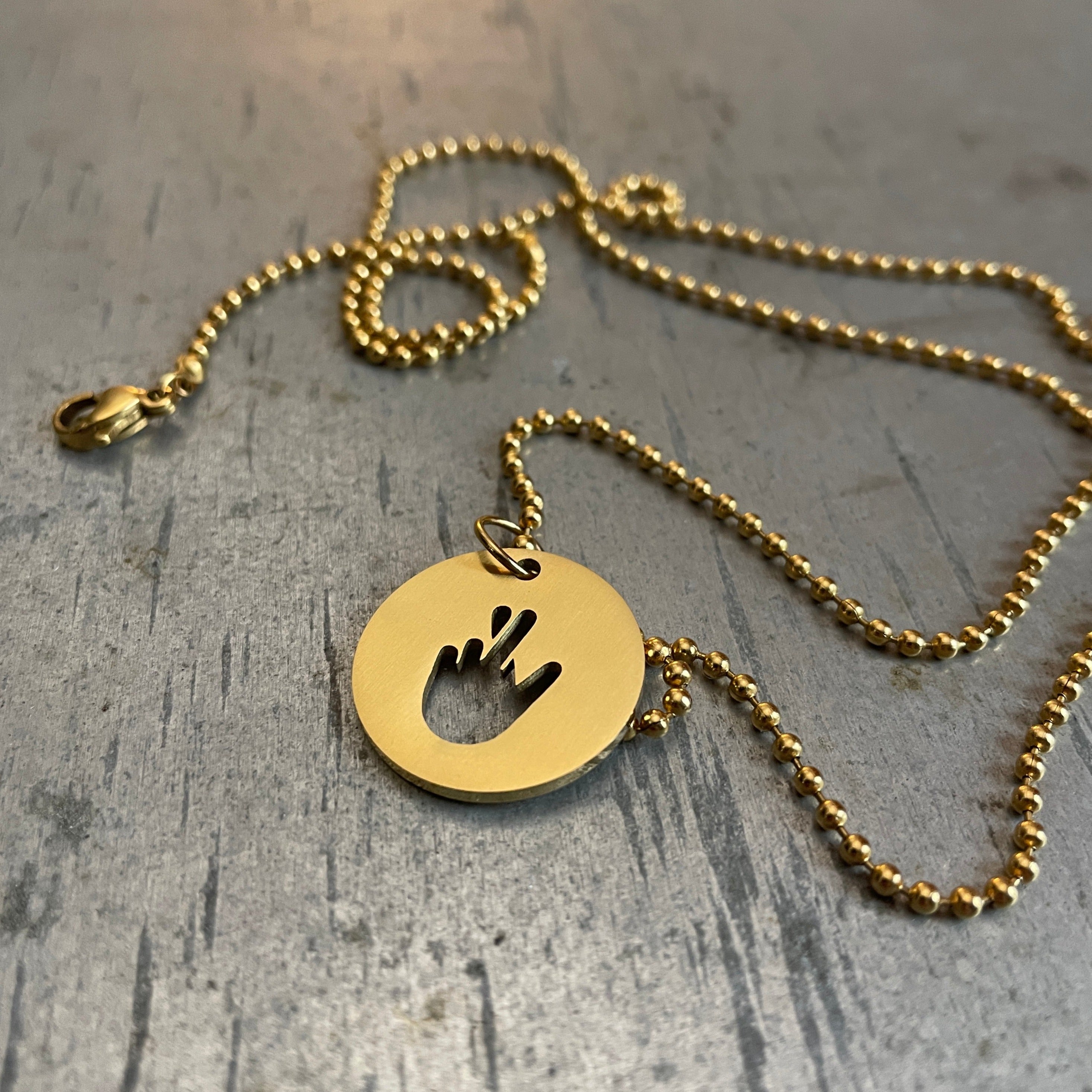 Necklace Fingers Crossed