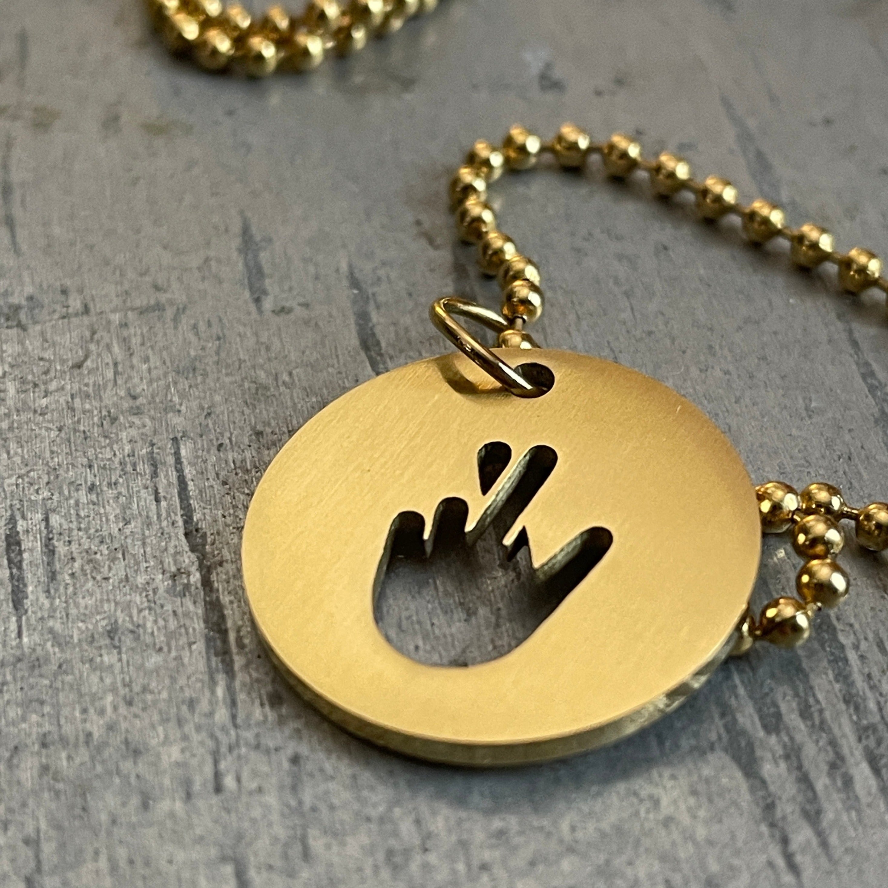 Necklace Fingers Crossed