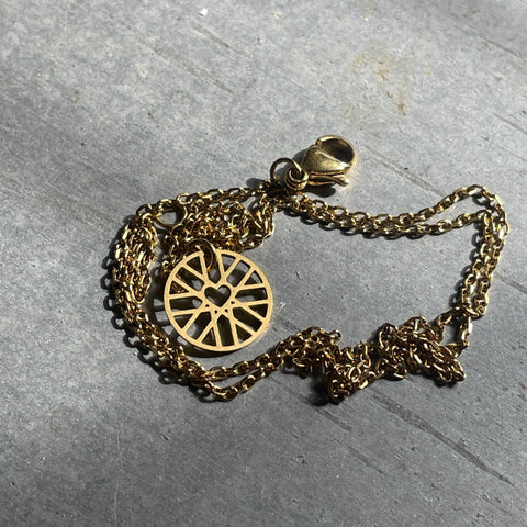 Necklace Heart Wheel