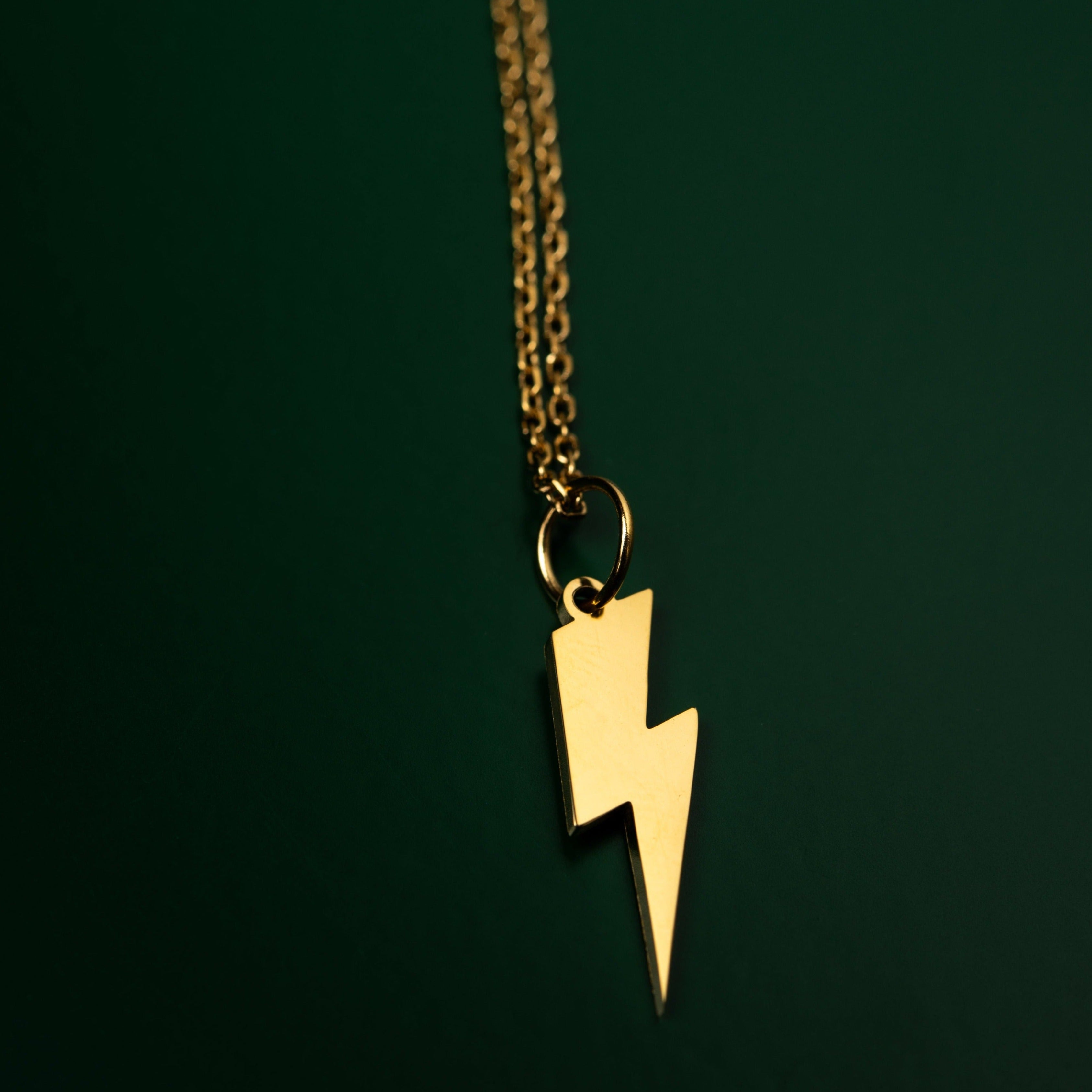 14KT Gold & Diamond Lightning Bolt Necklace | XIV Karats LTD
