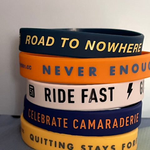 Wristband "Ride Fast, Go Far, Don't Die"