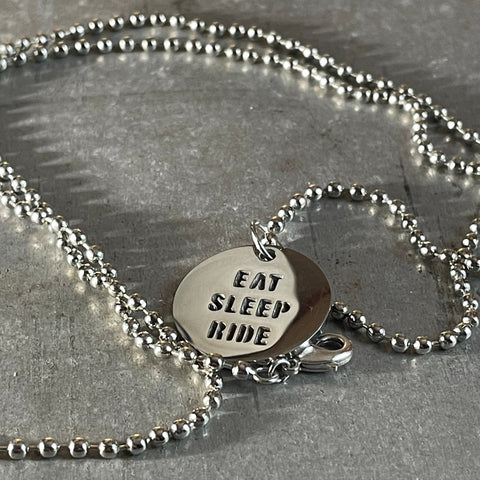 Necklace "Eat Sleep Ride"