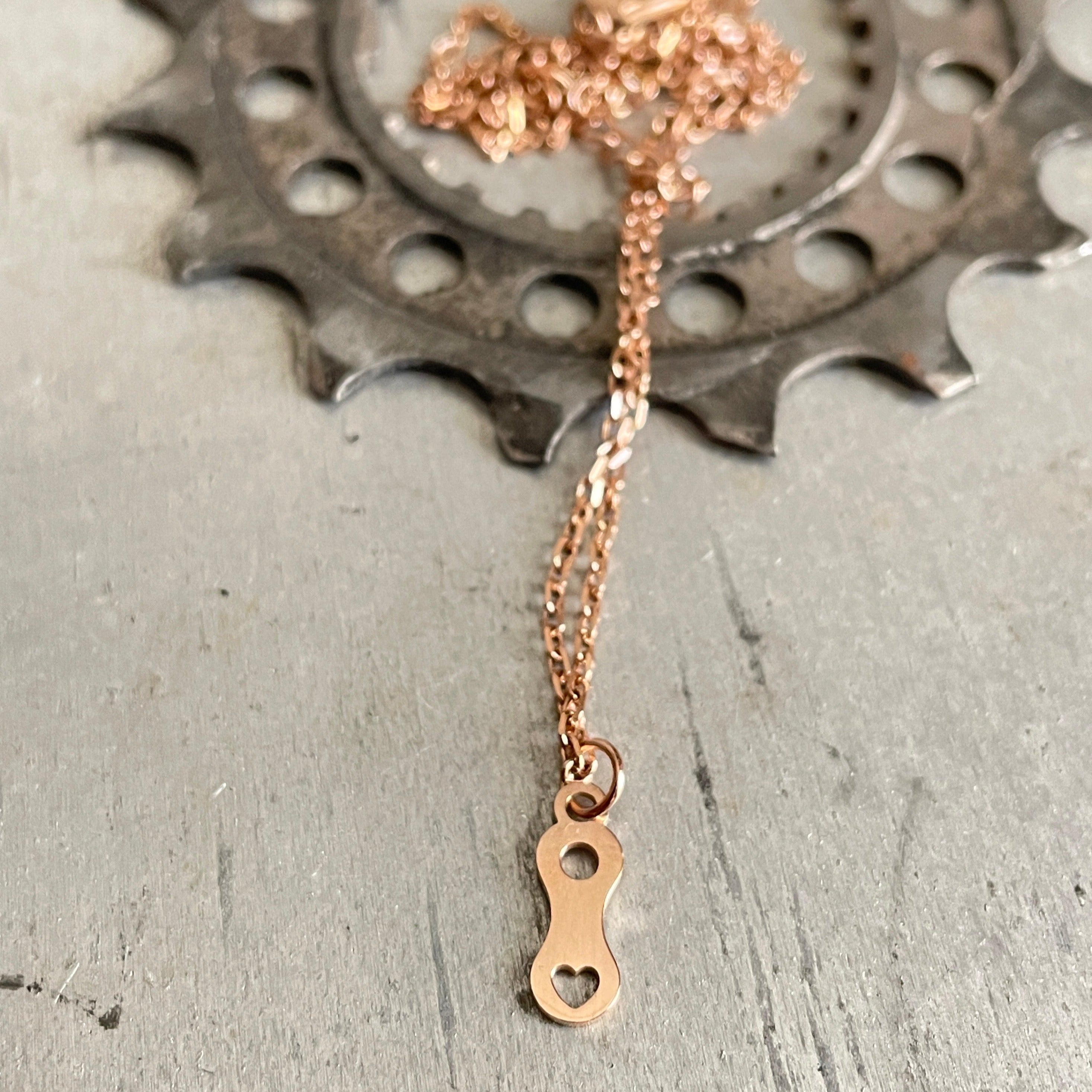 Rustic Antique Brass Bronze Color Cable Chain Necklace 18